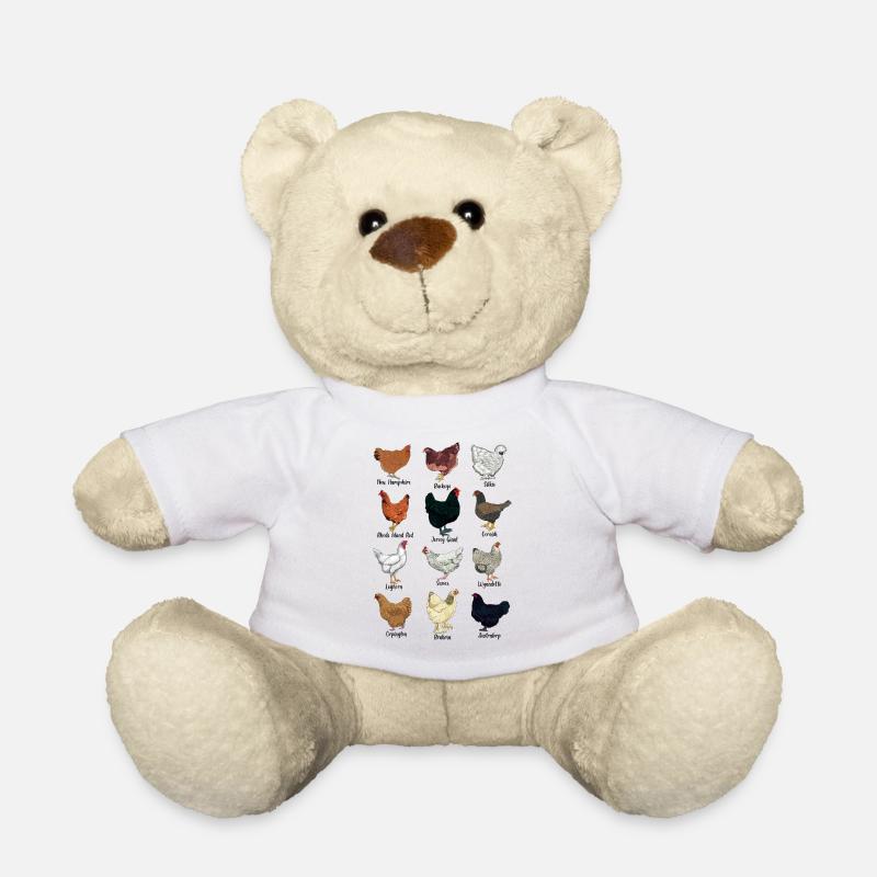 Assorted Chickens - Chicken Breeds - Teddy Bear - white