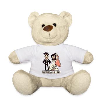 Welcome to Marriage, Groom and Bride - Teddy Bear - white - Front