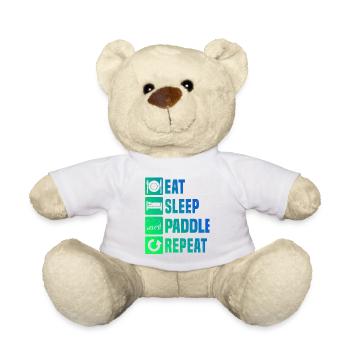 Paddle Racket Paddle Paddle Court Men - Teddy Bear - white - Front