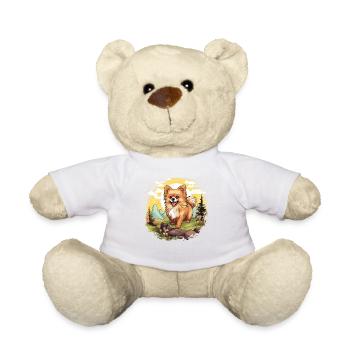 Pomeranian - Teddy Bear - white - Front