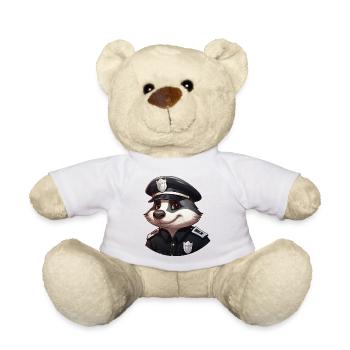 Dachs Polizistin - Teddy - Weiß - Vorne