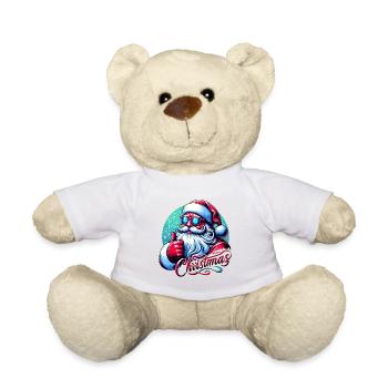 Merry Christmas Weihnachten Weihnachtsmann - Teddy - Weiß - Vorne