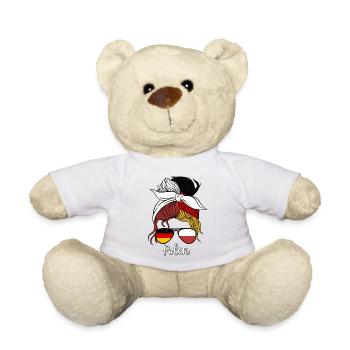 Polska dziewczyna Polen Polnische Mädchen Damen - Teddy - Weiß - Vorne