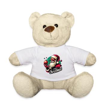 Merry Christmas Weihnachten Weihnachtsmann - Teddy - Weiß - Vorne