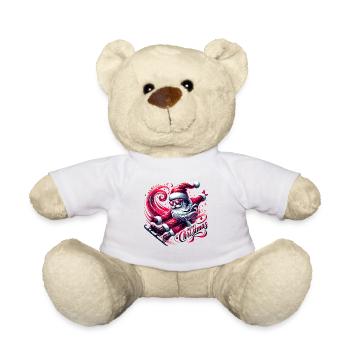 Merry Christmas Weihnachten Weihnachtsmann - Teddy - Weiß - Vorne