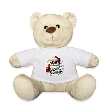Merry Christmas Weihnachten Weihnachtsmann - Teddy - Weiß - Vorne
