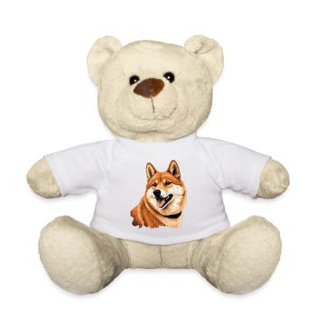 Shiba Inu - Nounours - blanc - Devant