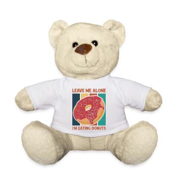 Laisse-moi tranquille avec des beignets - Nounours - blanc - Devant