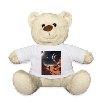 Astronomie Weltall Planeten - Teddy - Weiß - Vorne