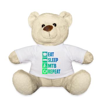 Cyclisme VTT Homme Vététiste Femme - Nounours - blanc - Devant