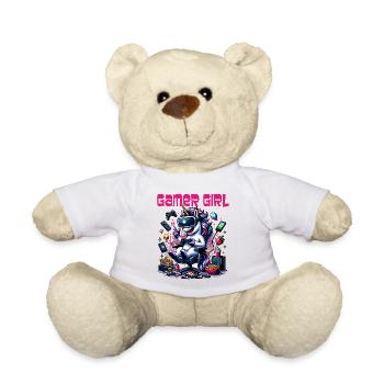 Gamer Girl Gaming & Gamer Femmes & Filles - Nounours - blanc - Devant