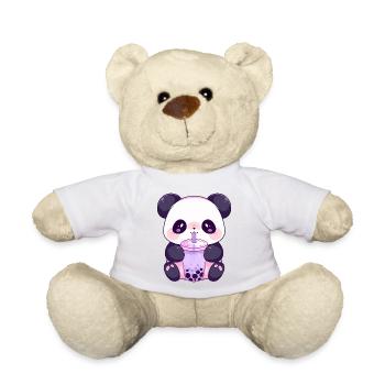 Kawaii Panda Bubble tea boba tea - Teddy Bear - white - Front