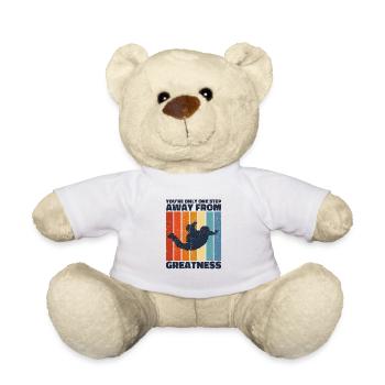 You're only one step away from greatness. Skydiver - Teddy Bear - white - Front