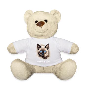 Siamese Cat Siamkatze - Teddy - Weiß - Vorne