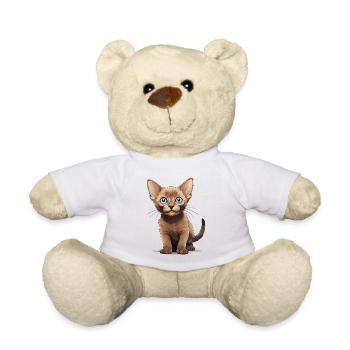 Chat birman Birmanie Katze - Nounours - blanc - Devant
