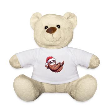 Faultier Weihnachten Winter Tiere Faultiere - Teddy - Weiß - Vorne