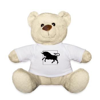 Matador Shirt, Spanish Bull Tee, Gift For Spain - Teddy Bear - white - Front