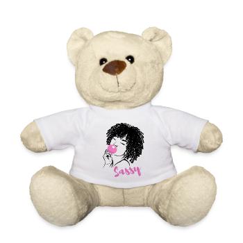 Sassy Chic mit Afro Charme - Teddy - Weiß - Vorne