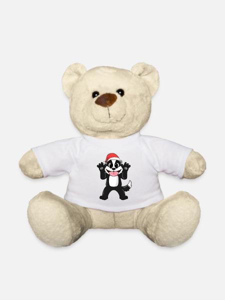 Stinktier Weihnachten - Teddy - Weiß