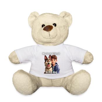 My best friend is my dog - Boy 2 - Teddy Bear - white - Front