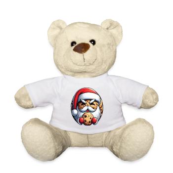 Père Noël en biscuit - Nounours - blanc - Devant