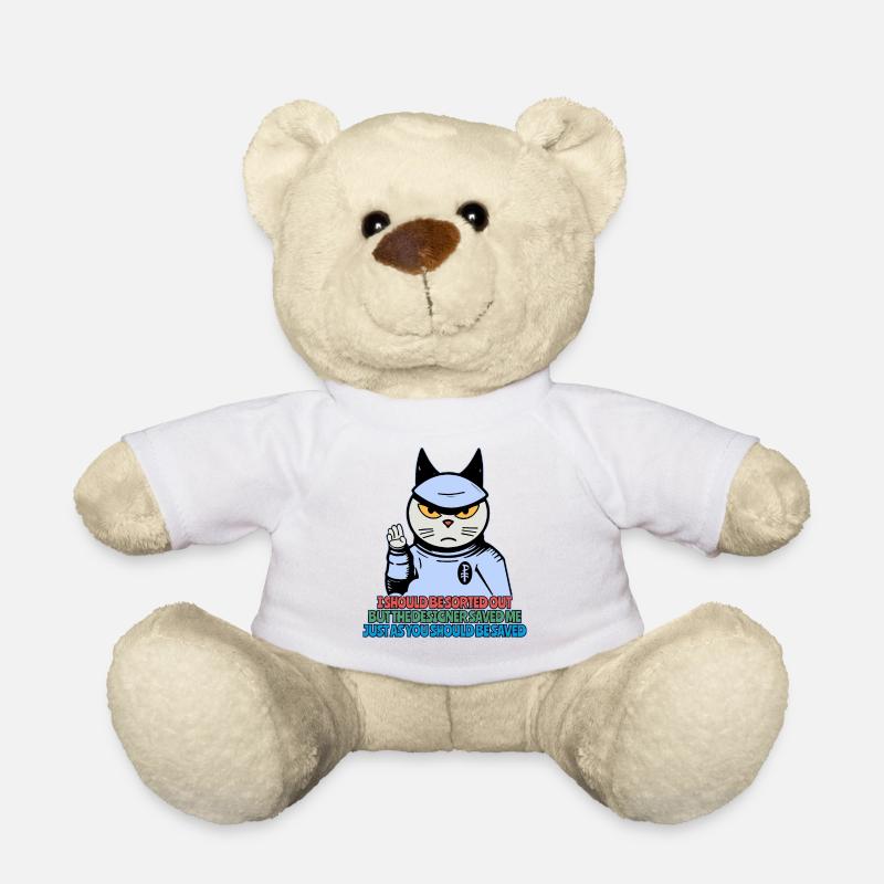 Gerettet werden wie die Samurai-Katze - Teddy - Weiß