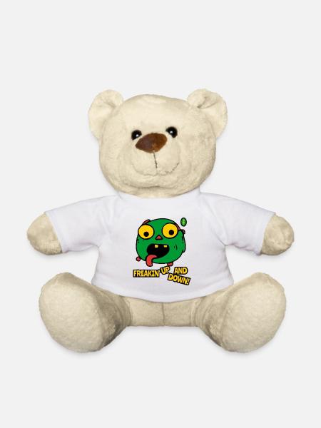 Freakin' Up and Down Cartoon Monster - Teddy - Weiß