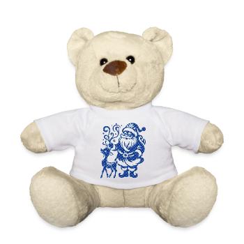 Weihnachten Weihnachtsmann Weihnachtsmann ungezogene Feiertage Winter - Teddy - Weiß - Vorne