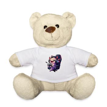 Gamesolotl lustiges Axolotl Wortspiel für Gamer - Teddy - Weiß - Vorne