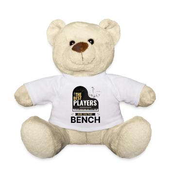 Pianiste Les meilleurs joueurs sont sur le banc Piano - Nounours - blanc - Devant