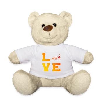 Paddle Tennis Hommes Femmes Padel Tennis Paddle Cou - Nounours - blanc - Devant