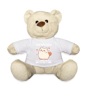 Meine Problemzone sitzt nicht hinter der Stirn - Teddy - Weiß - Vorne