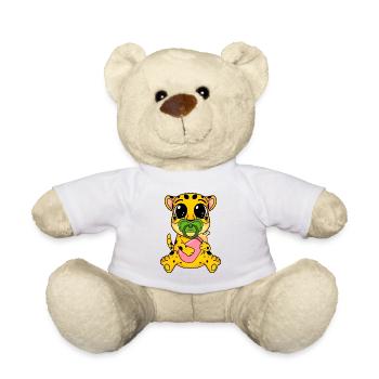Baby Gepard Motiv - Teddy - Weiß - Vorne