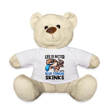 Lizard Collector Reptile Lover - Teddy Bear - white - Front