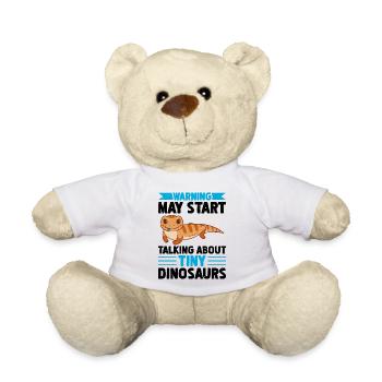 Lizard Collector Reptile Lover - Teddy Bear - white - Front