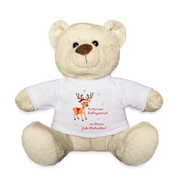Lieblingsmensch Weihnachten Rentier - Teddy - Weiß - Vorne