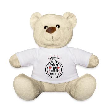 Wine Me Je me marie - Nounours - blanc - Devant