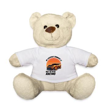 Mein tägliches Pendeln ist vom Bett zum Schreibtisch - Teddy - Weiß - Vorne
