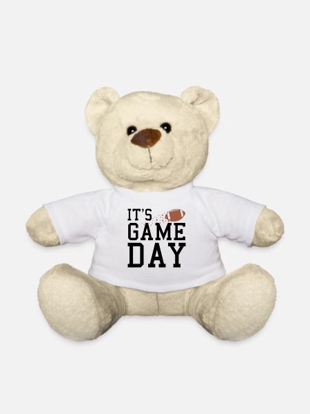 Game Day Football Enthusiasmus - Teddy - Weiß