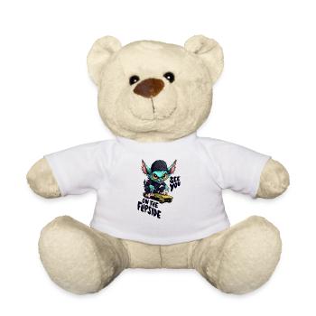 Planche à roulettes Skater Rampe Skating Chupacabras - Nounours - blanc - Devant