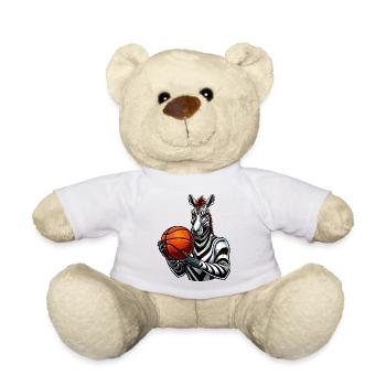 Zebra Basketballer - Teddy - Weiß - Vorne