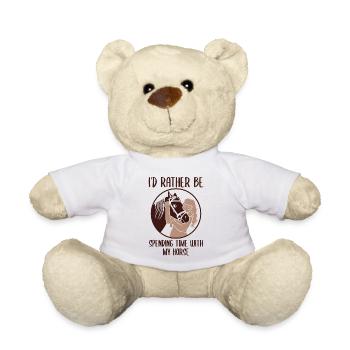 Zeit mit Pferden Unbezahlbar - Teddy - Weiß - Vorne