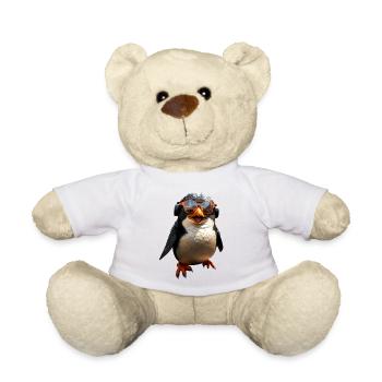 Pinguin Sonnenbrille Geschenk Ich Liebe Pinguine - Teddy - Weiß - Vorne