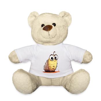 A Funny Dune Worm Larvae Friend - Teddy Bear - white - Front