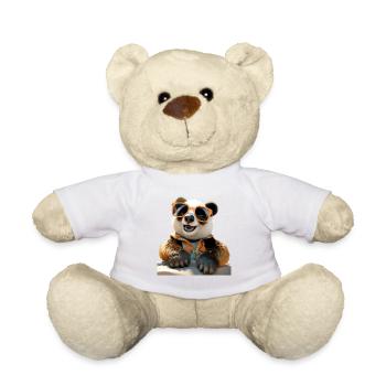 Panda Bear Lunettes de soleil Pandas Love Cute Panda Bear - Nounours - blanc - Devant