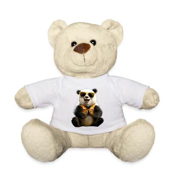 Panda Bear Lunettes de soleil Pandas Love Cute Panda Bear - Nounours - blanc - Devant