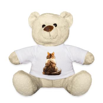 Norwegische Waldkatze - Teddy - Weiß - Vorne