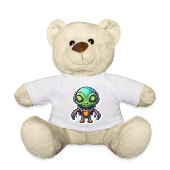 Alien / Außerirdisch / Ufo / Area 51 / All / Mars - Teddy - Weiß - Vorne