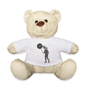 I'm watching you!! - Teddy Bear - white - Front