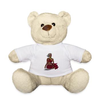 Déesse de la religion Yoruba - Oya - Nounours - blanc - Devant